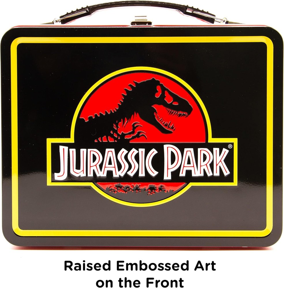 AQUARIUS Jurassic Park Fun Box - Sturdy Tin Storage with Plastic Handle...