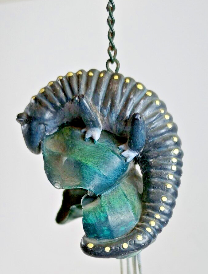 10" Yellow Spotted Salamander Wind Chime.