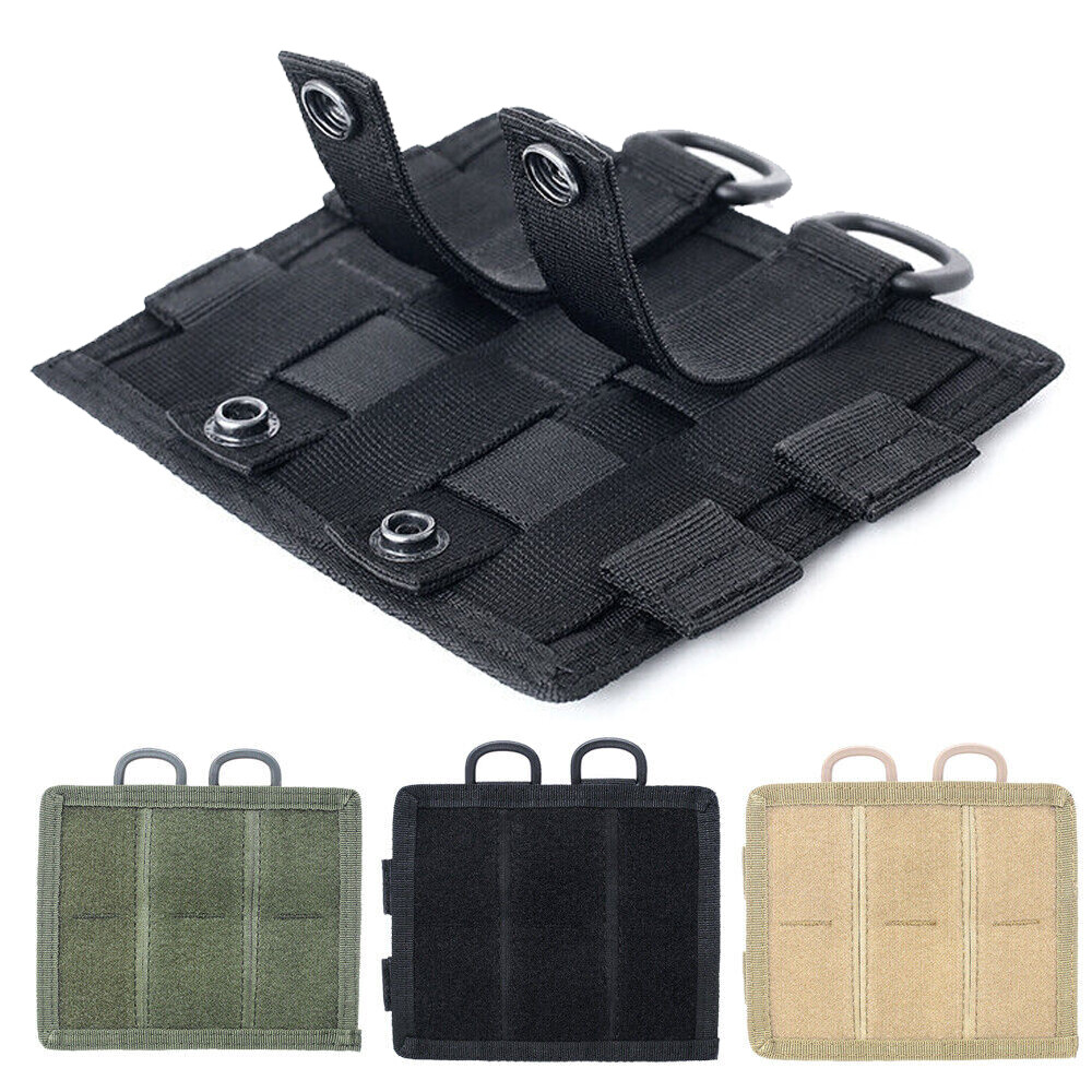 MOLLE Patch Cloth Hook&loop Panel for Tactical Vest Pouch Bag Converter Adapter