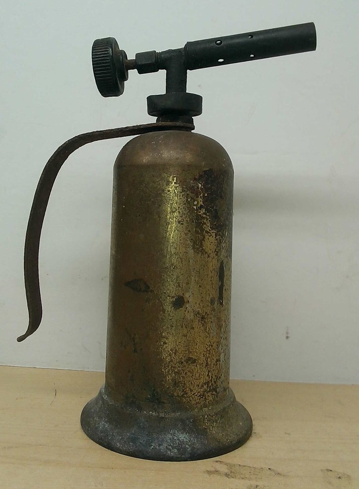 Vintage Brass Small Alcohol Burner Torch Unbranded Steampunk Untested