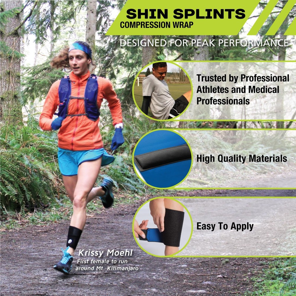 Pro-Tec Athletics Shin Splints Compression Wrap - Discomfort Relief