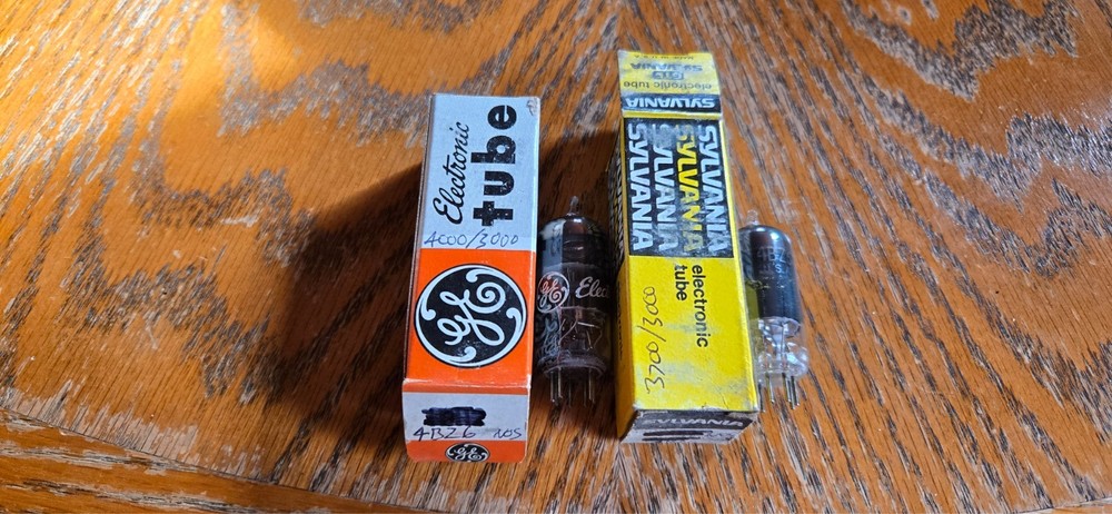 (2) GE/Sylvania NOS 4BZ6 Vacuum Tubes Tested