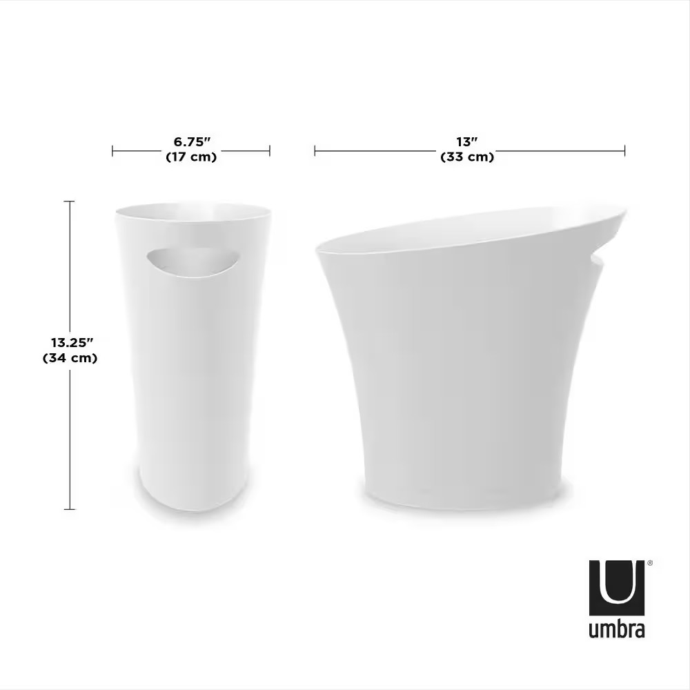 Skinny 2 Gal. Plastic Waste Basket