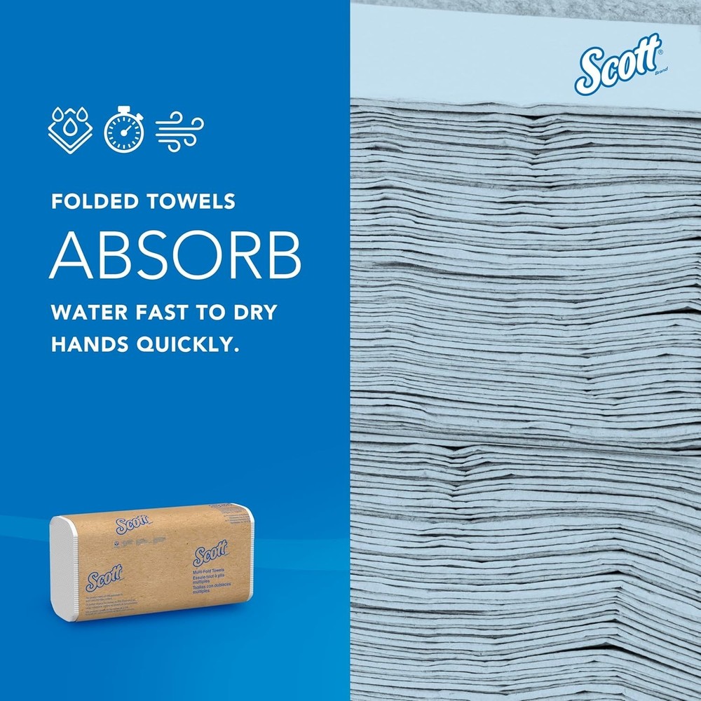 Scott Professional Universal Multifold Paper Towels, Bulk 01840, Absorbency P...
