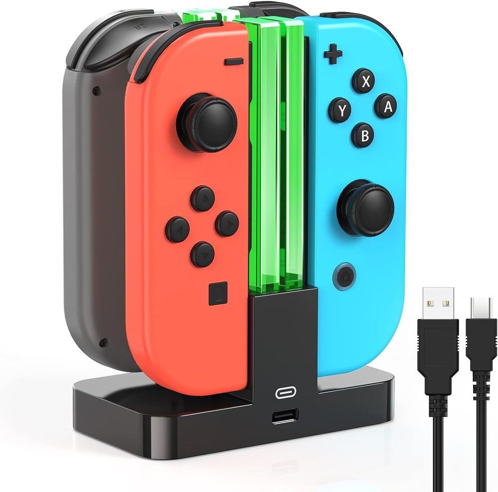 Switch Controller Charger for Nintendo Switch Joy-Cons Charging Dock Station