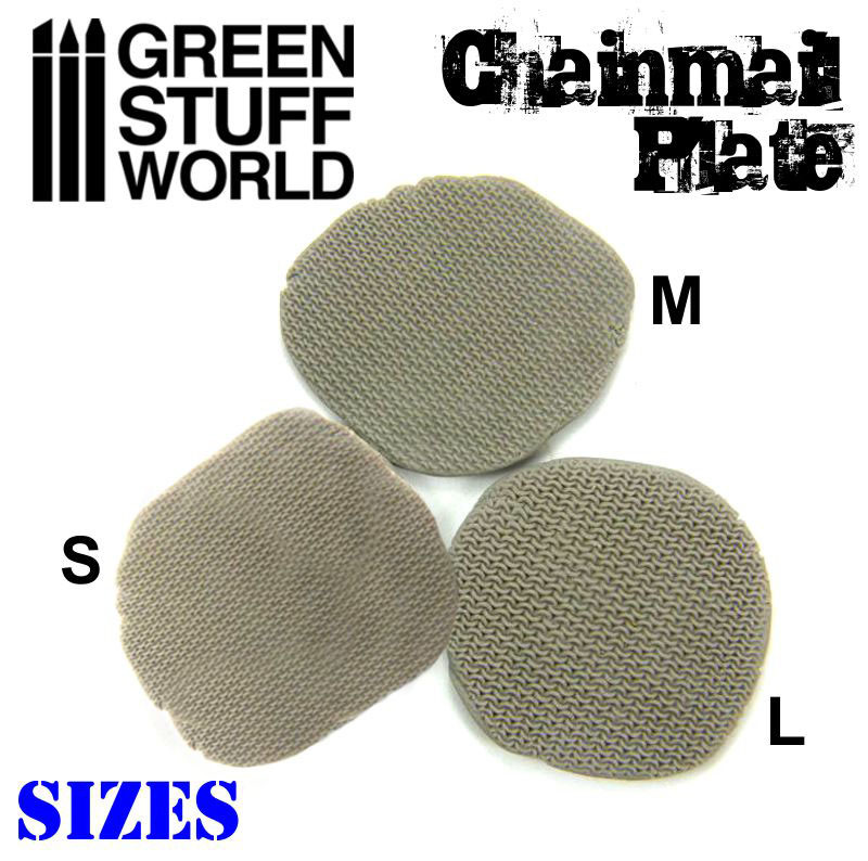 Texture Plate - ChainMail - Size S - Miniatures Warhammer Armor Empire Medieval