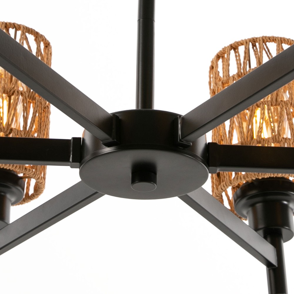 Modern Ceiling Light Chandelier 6-Head Pendant Lighting Ceiling Dimmable