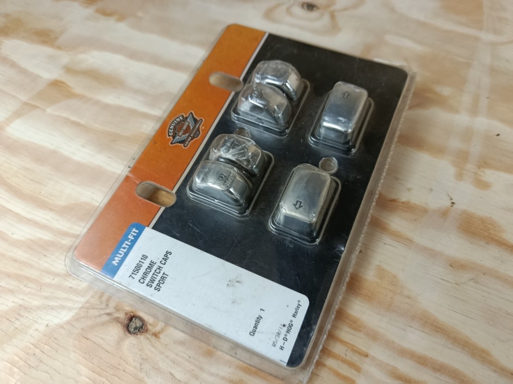 Genuine Harley Davidson Chrome Switch Caps 71500110