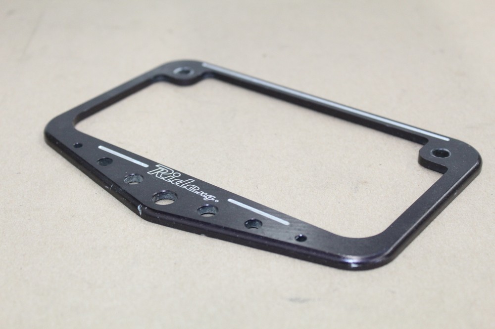 RIDEng. Motorcycle License Plate Frame Custom Made - Metal Plate