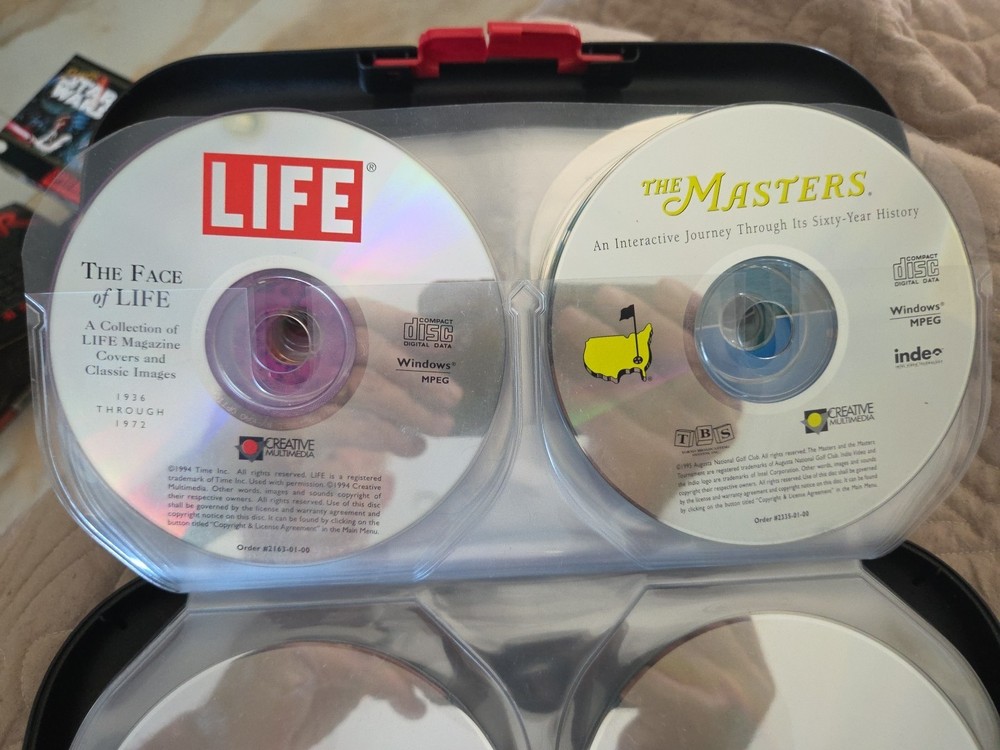 CD Box Holder By ALPHA W/ MISC CDs