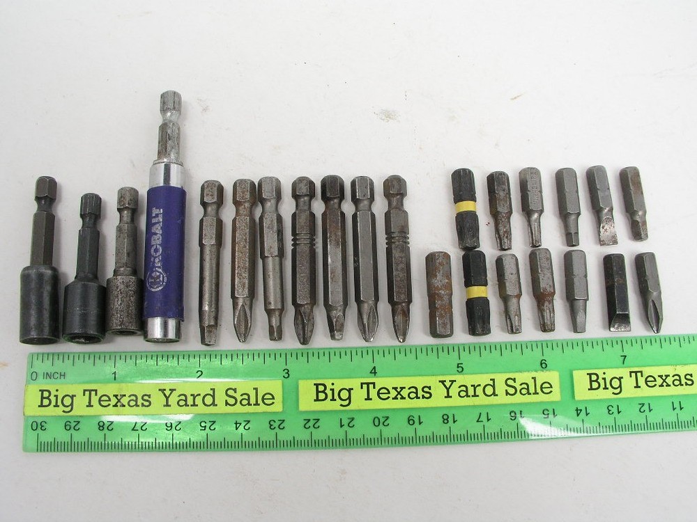 24pc 1/4" Hex Drive Bit Lot