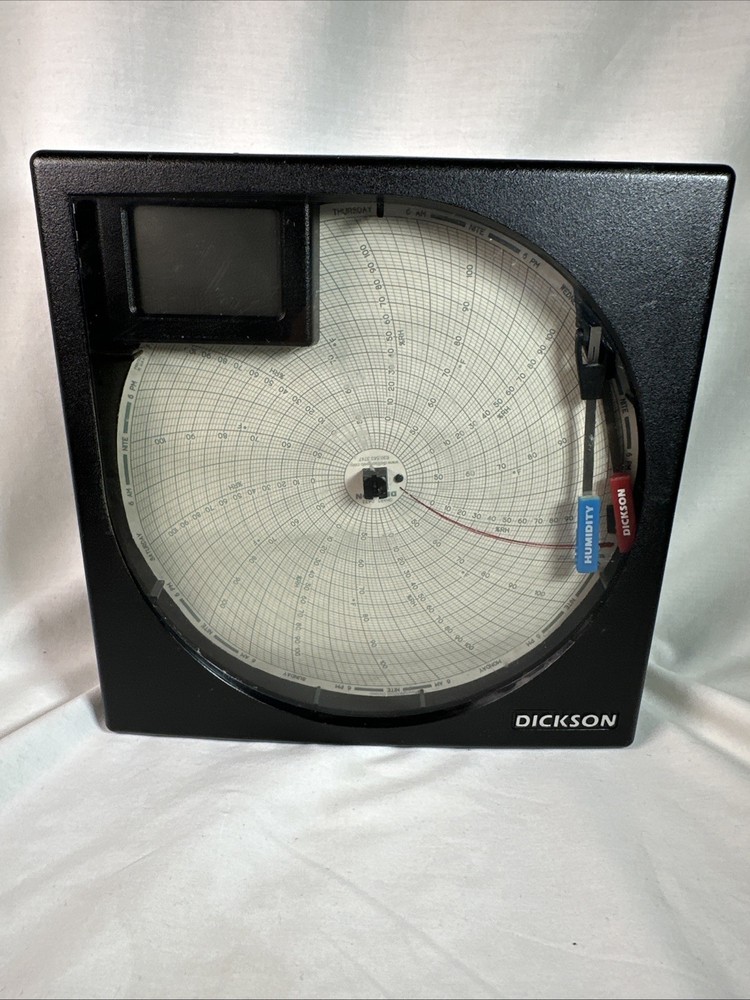 Dickson TH8P3 Temperature & Humidity Chart Recorder NO POWER SUPPLY