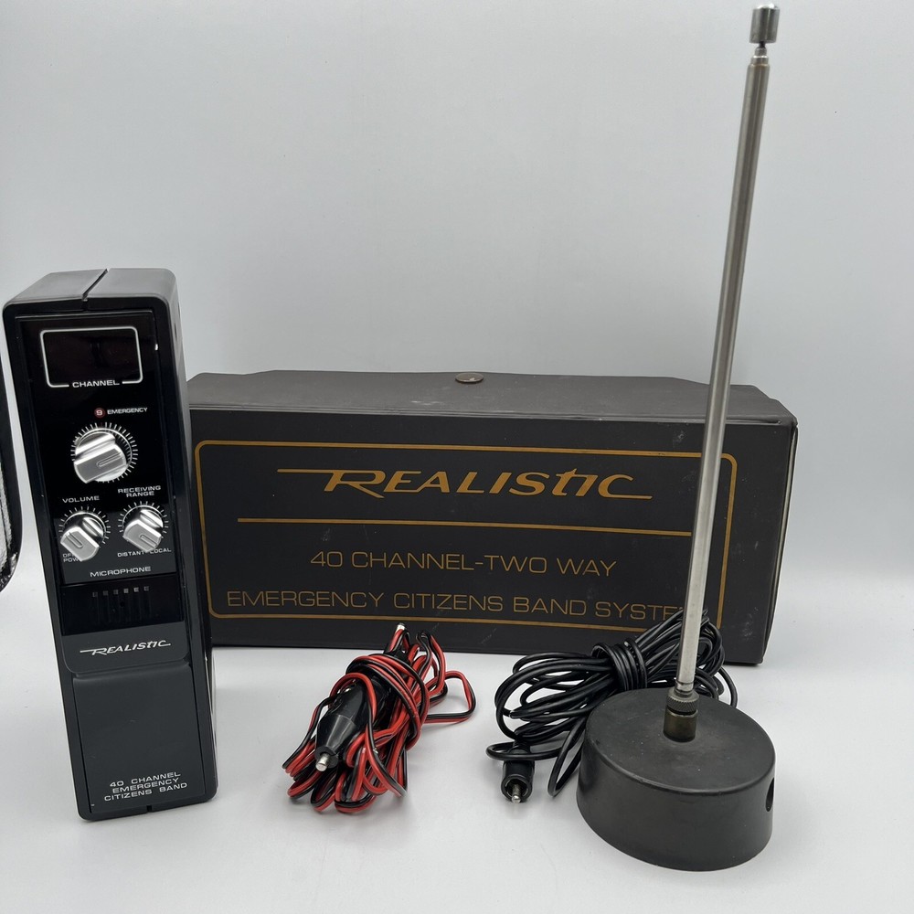 Realistic 40 Channel-Two Way Emergency Citizens Band System - Original Case