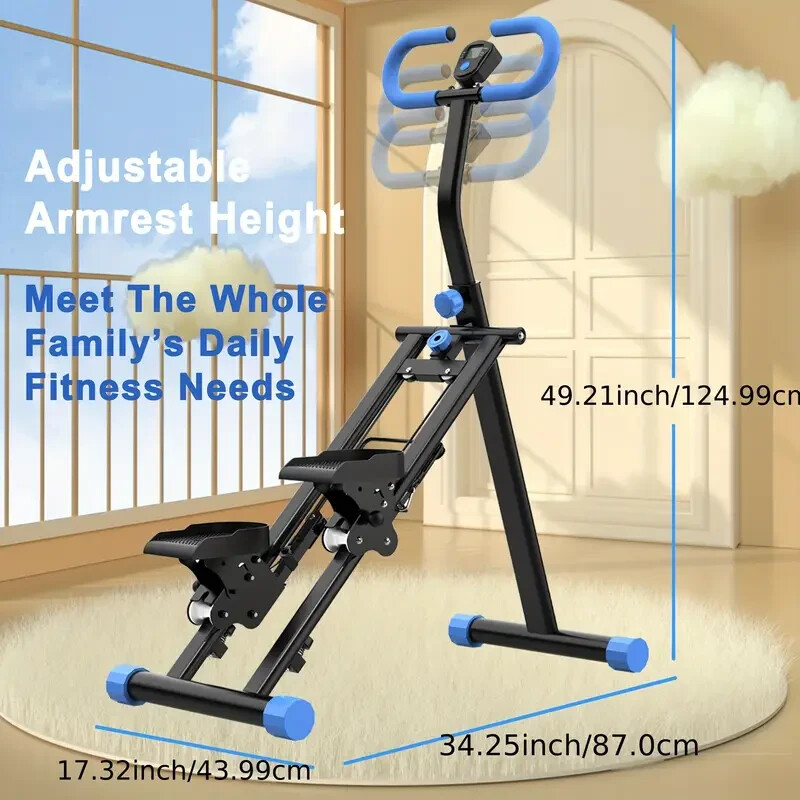 Stair Stepper Vertical Climber Machine Compact Folding Cardio Exercise Climber