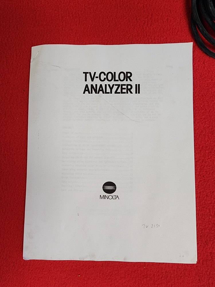 Minolta TV-Color Analyzer II