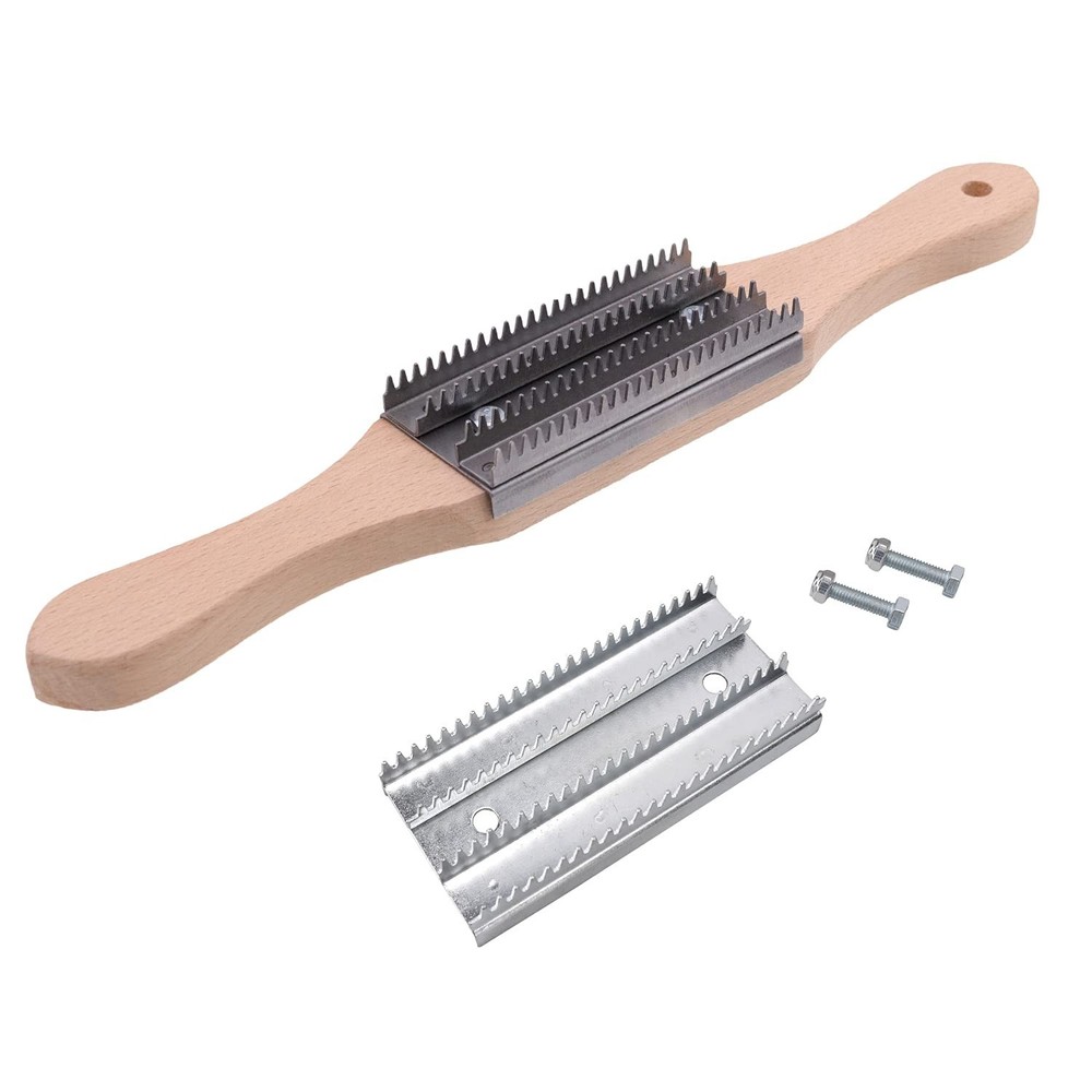 KingTool 15" Buffing Wheel Rake for Compound Cleaning with Buff Rake Metal Pl...