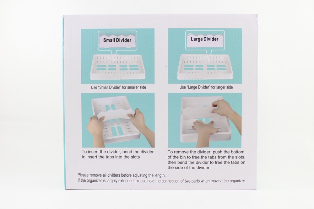 SWOMMOLY Expandable Food Storage Container Lid Organizer, Includes 6 Adjustable