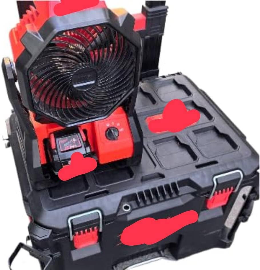 M18 fan milwaukee packout feet