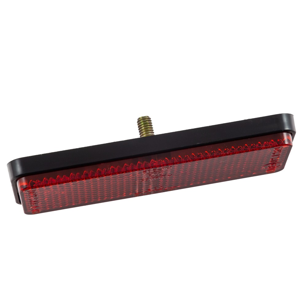 Reflector 'Classic' 90X35X9 Mm Red Rectangular Motorcycle License Plate Holder