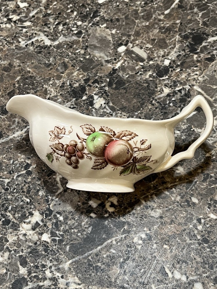Johnson Bros Harvest Time Vintage Ceramic Dinner Set Fruit Pattern England
