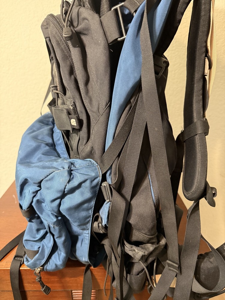Northface Hiking Back Pack Stamina Internal Blue WOmens Frame Backpack W/M
