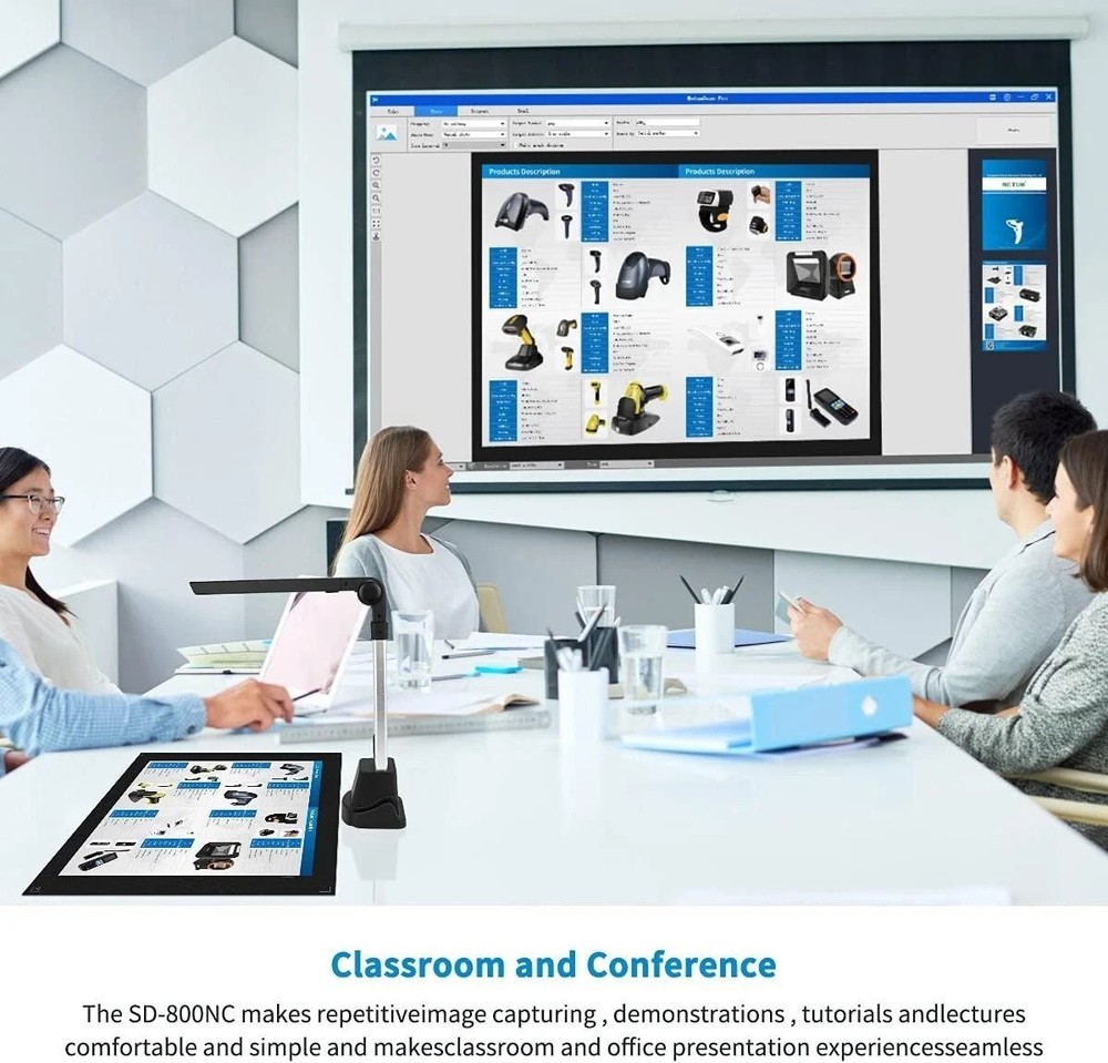 NetumScan Book & Document Camera for Teachers, Multi-Language OCR and English...