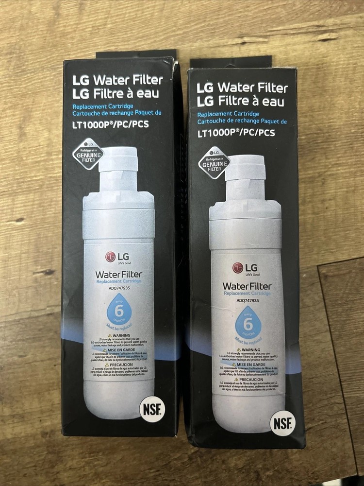 LG Genuine LT1000P/PC/PCS Refrigerator Replacement Water Filter Lot of 2