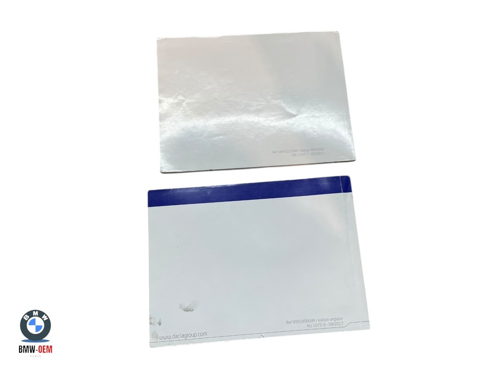 DACIA DUSTER MK1 OWNERS MANUAL HANDBOOK