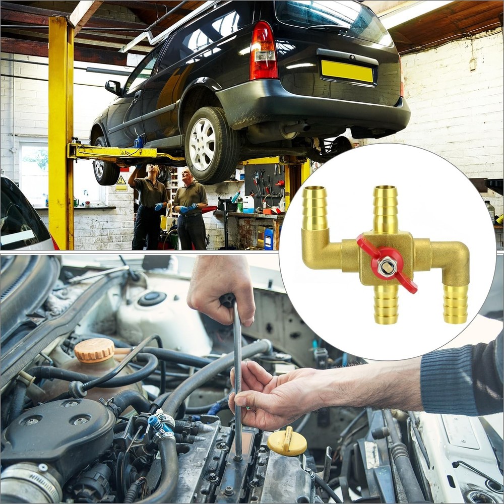 Heater Core Bypass Valve 4-Way Solid Brass Automobile Integrated Manua