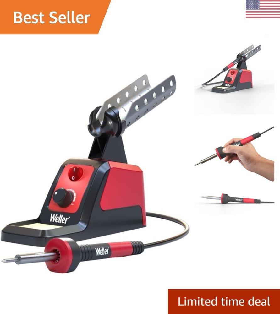 Precision Grip Soldering Iron Station - Variable Wattage - Space-Saving Design