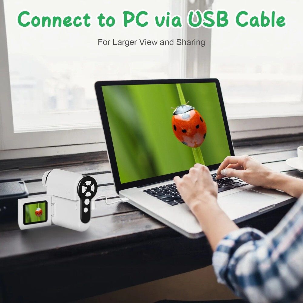 Kids’ Microscope Telescope Camera USB Mini Microscope w/32G MMC Card Microscope