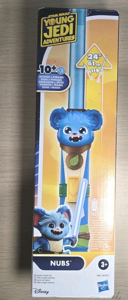 Star Wars Young Jedi NUBS 24" Lightsaber Interactive Retracting with Sounds NEW