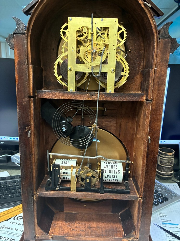 Ithica Model 8 Calendar Shelf Clock