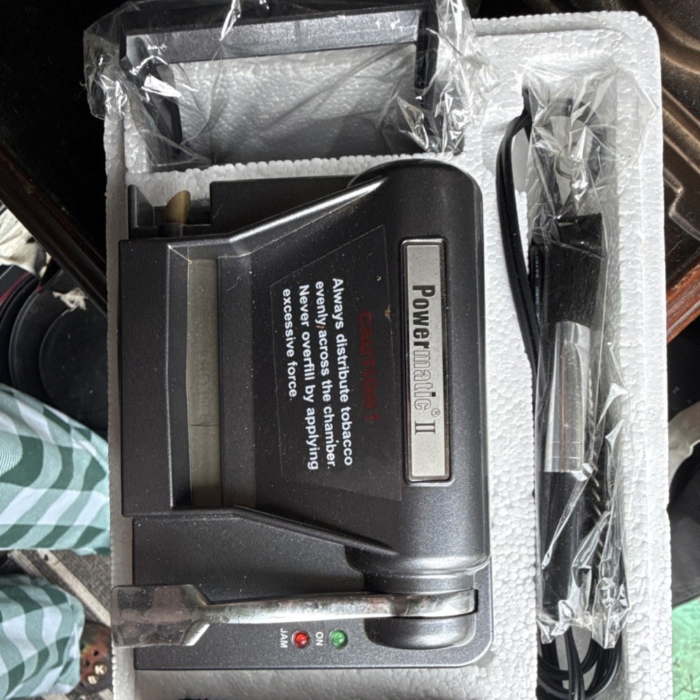 Powermatic II Electric Cigarette Rolling Machine Roller Maker Tobacco Injector
