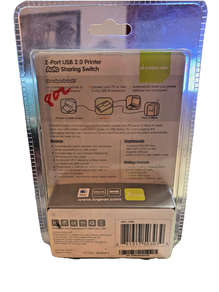 IOGEAR (GUB211) Network Device