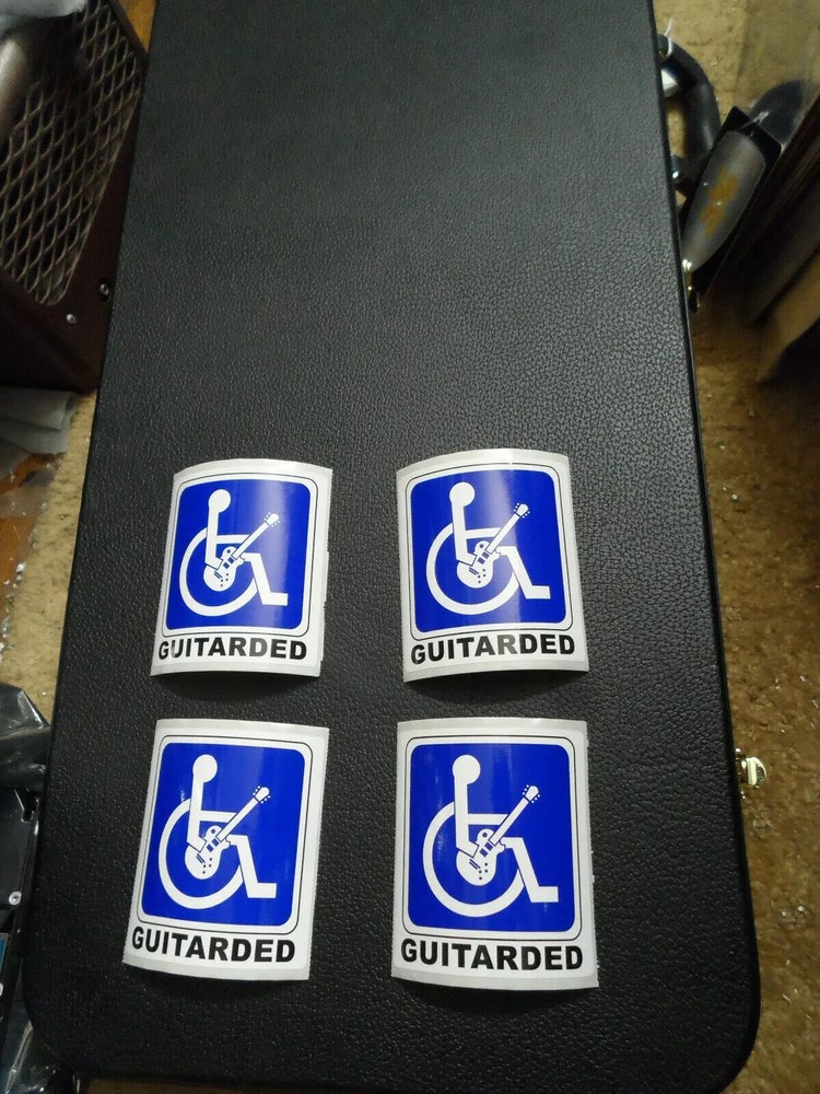 8x - NEW Guitar Case Guitarded Stickers