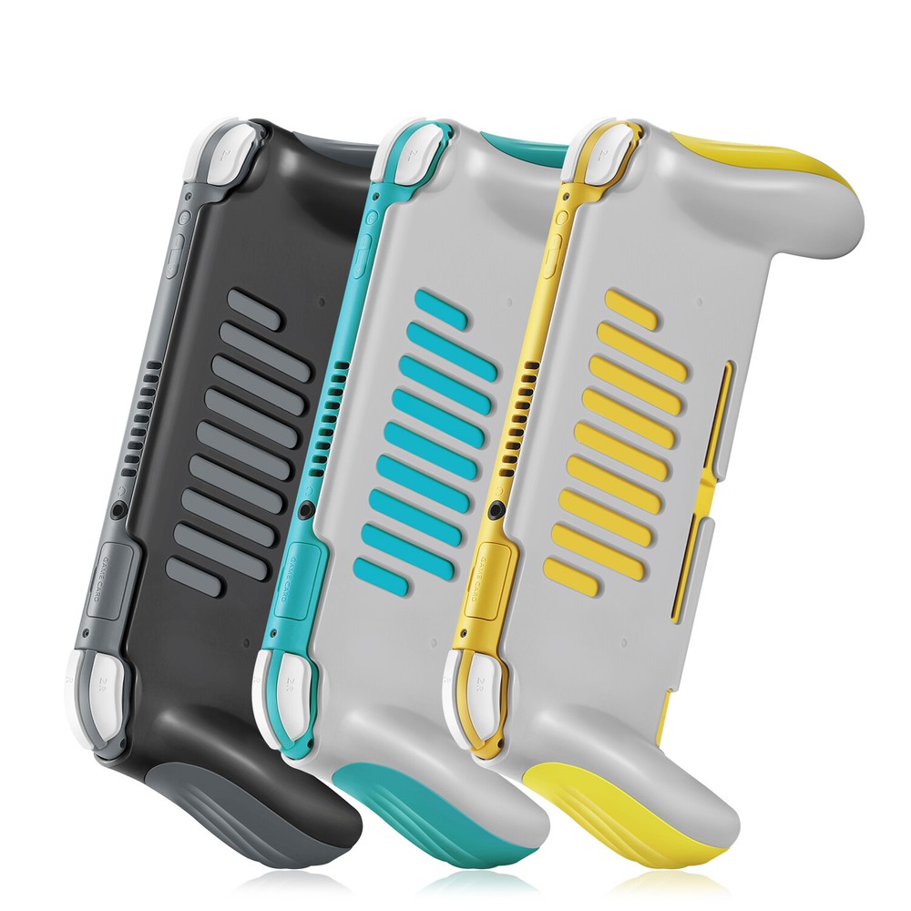 Pro Grip Case for Nintendo Switch Lite Vented Ergonomic Grips (Black)