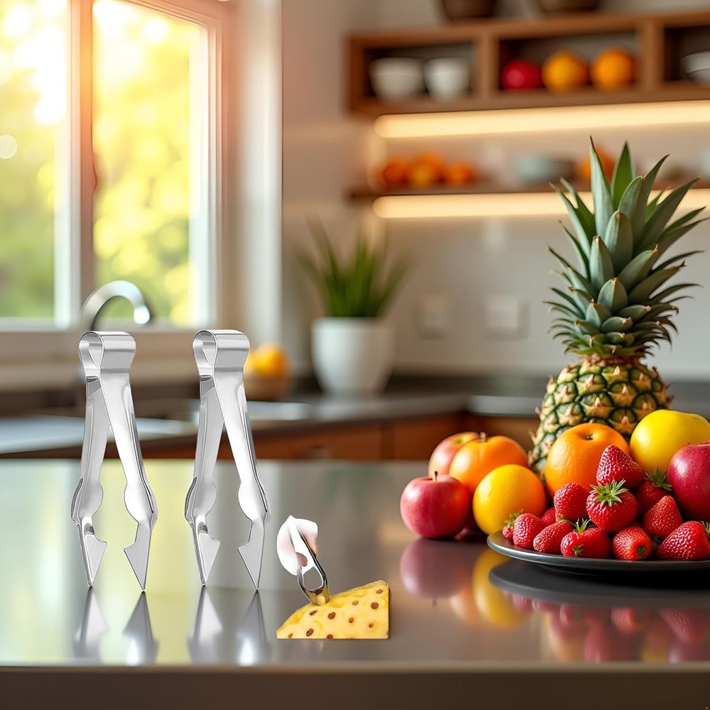 2Pcs Multi-Functional Fruit & Vegetable Stem Remover Clip, Strawberry Huller, Pi