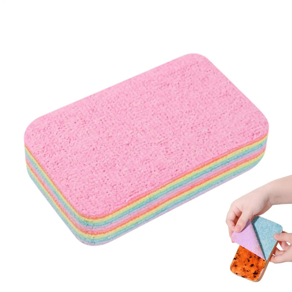 12 Layer Layer Microfiber Cleaning Sponge Cloth Absorbent Dish Towels Peelable R