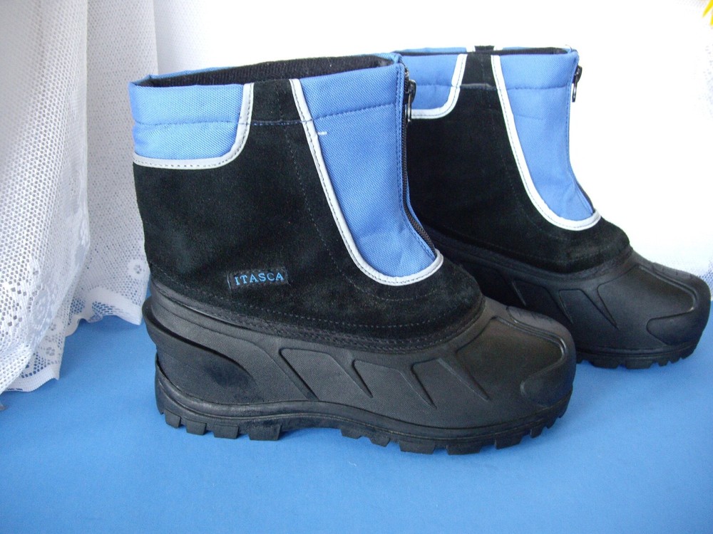 ITASCA BOYS SNOW BOOTS / LEATHER UPPER / SIZE 6 M / SUPER NICE CONDITION!