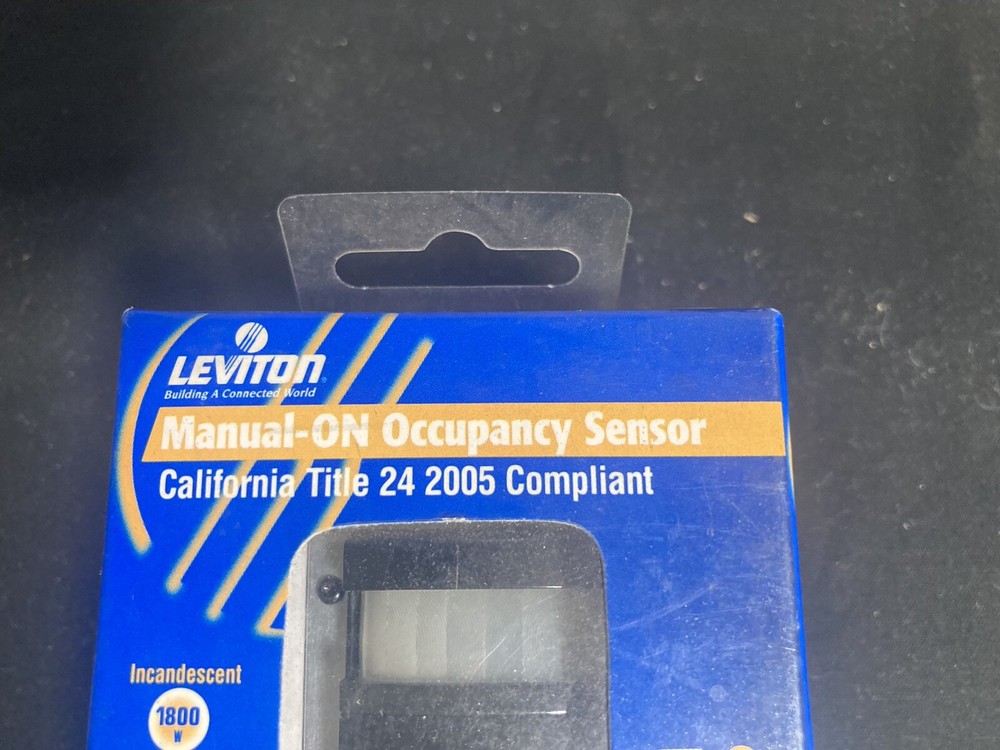 Leviton manual on occupancy sensor IPP15-1LE black