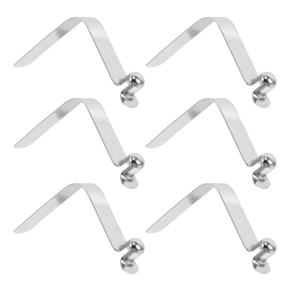 6 Pcs Tent Pole Push Button Spring Clips for Paddle Boat Seat Hook