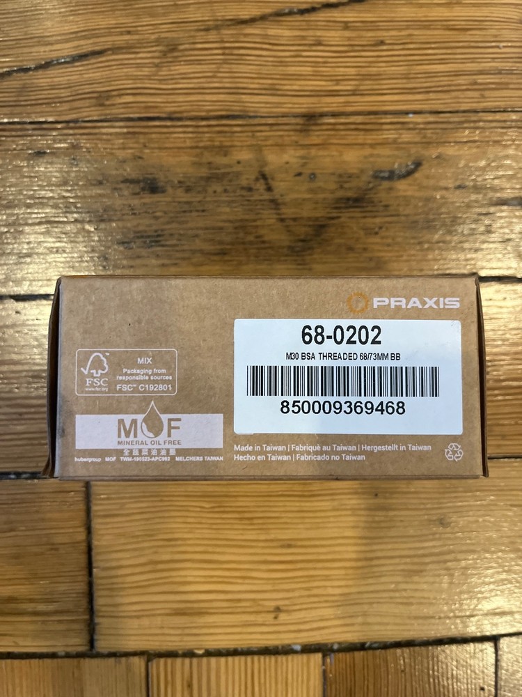 Praxis M30 BSA Threaded 68/73MM Bottom Bracket