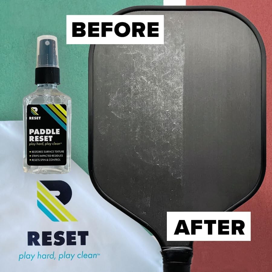 Pickleball Paddle Cleaner and Surface Reset - Strips 4 floz, Transparent