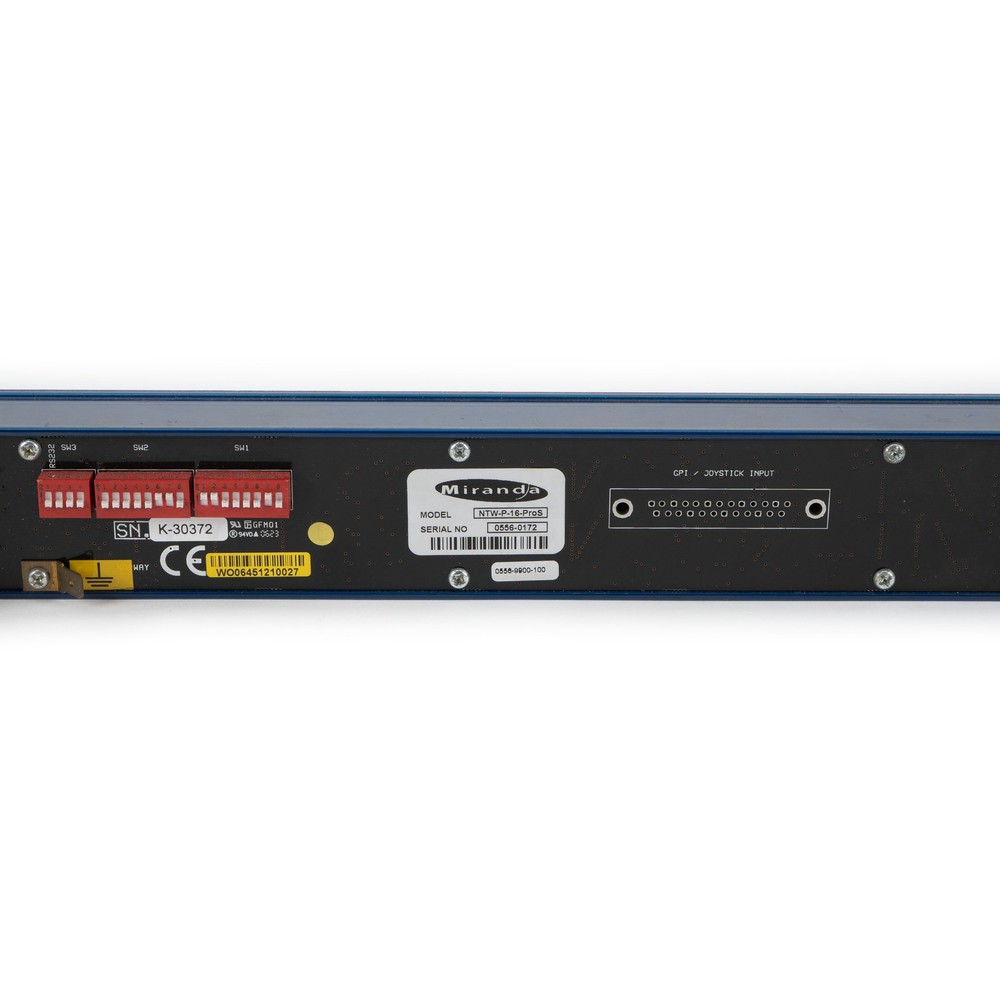 Miranda / VikinX Single Bus Control Panel 16-ProS NTW-P-16-ProS 001