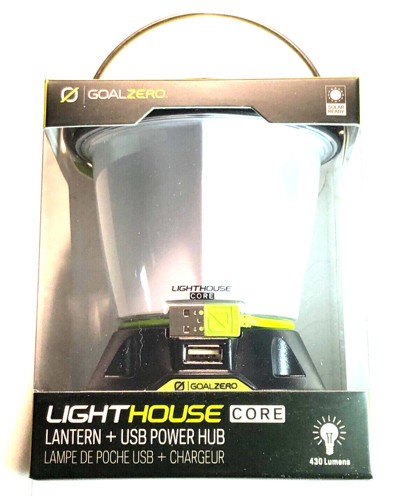 Goal Zero RECHARGEABLE Lighthouse Core Lantern with USB Power Hub # 32009