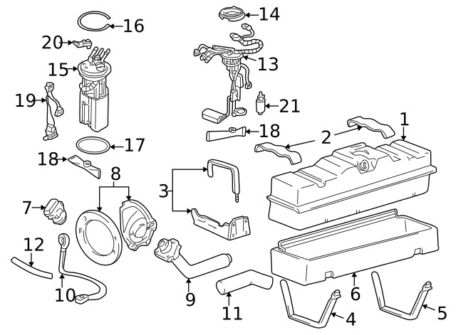Genuine GM Fuel Filter 25171792