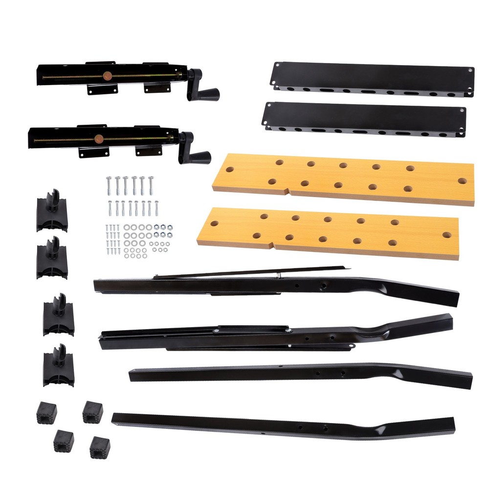 220Lbs Foldable Multi-Purpose Workbench With Measuring Ruler & Protractor