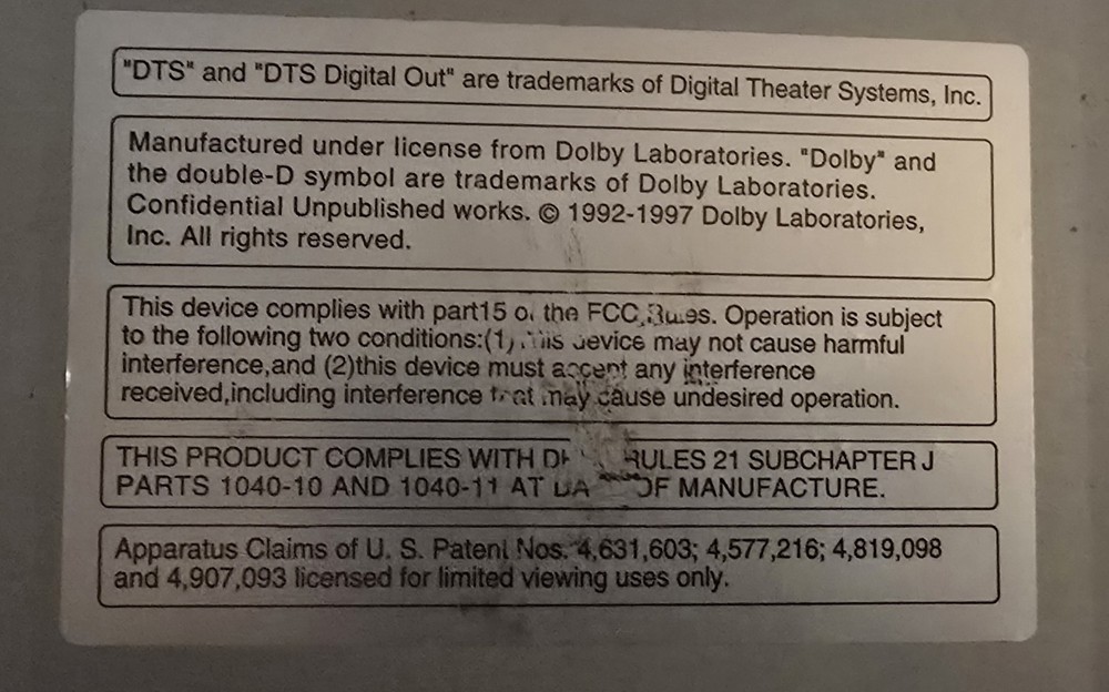 APEX AD-1010W DVD Player No Remote - Tested