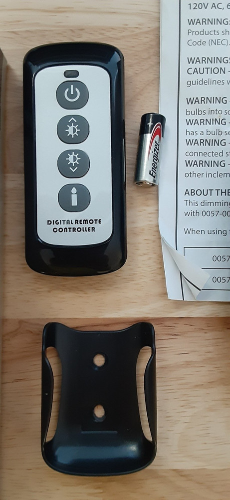 LED CAFE LIGHTS Dimmer Remote Control Kit USED TESTED WORKING